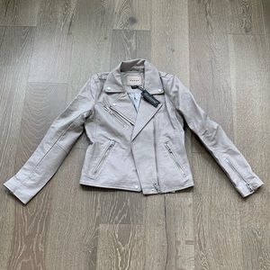 Blank NYC faux leather moto jacket